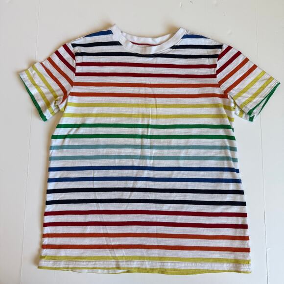 Primary Rainbow Stripe Short Sleeve Tee 12 - Picture 2 of 7